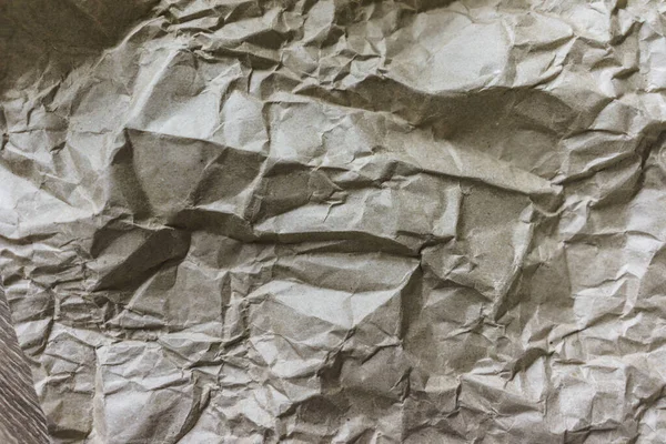 Bruine rimpel Recycle Paper Achtergrond Creased Beige Paper Texture — Stockfoto