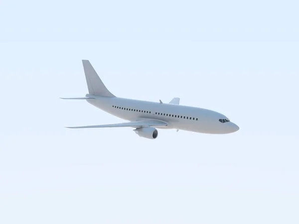 Avion Passagers Commercial Dans Airin Sky Voyages Vacances Par Transport — Photo