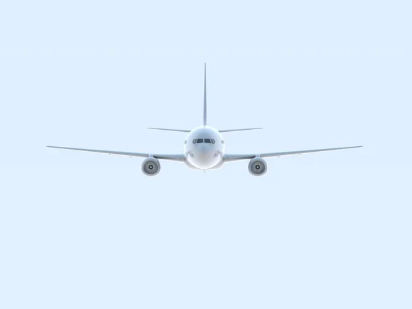 Avion Passagers Commercial Dans Airin Sky Voyages Vacances Par Transport — Photo