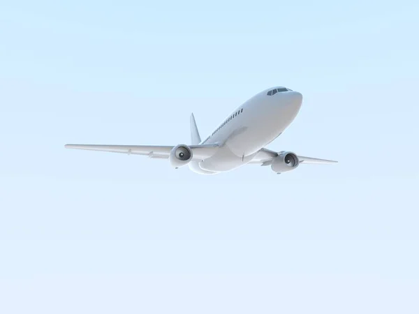 Kereskedelmi Utasszállító Repülőgép Airin Sky Nyaralás Utazás Légi Közlekedéssel Airliner — Stock Fotó
