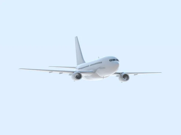 Kommerzielle Passagierflugzeuge Luftraum Urlaubsreisen Mit Dem Luftverkehr Flugzeuge Abheben Fliegen — Stockfoto