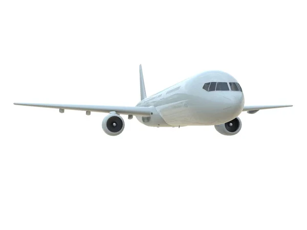 Commercial Passenger Plane Air White Vacation Travel Air Transport Airliner — Stock Photo, Image