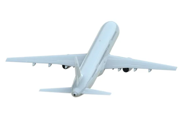 Commercial Passenger Plane Air White Vacation Travel Air Transport Airliner — Stock Photo, Image