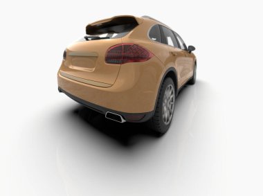 Beyaz 3d İllüstrasyon, Çağdaş SUV Stüdyosu, Otomobil Sanayii, Otomobil Taşımacılığı, Infographics Otomotiv Arkaplanı, Şehir Araç Şablonu