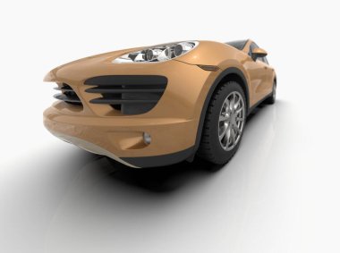 Beyaz 3d İllüstrasyon, Çağdaş SUV Stüdyosu, Otomobil Sanayii, Otomobil Taşımacılığı, Infographics Otomotiv Arkaplanı, Şehir Araç Şablonu