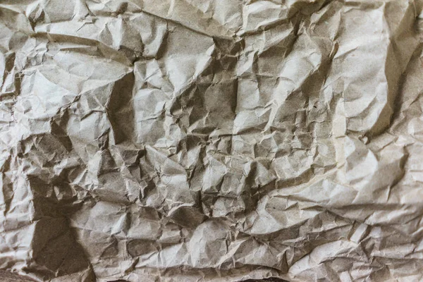 Brown Wrinkle Recycle Paper Background Creased Beige Paper Texture — Stock Photo, Image