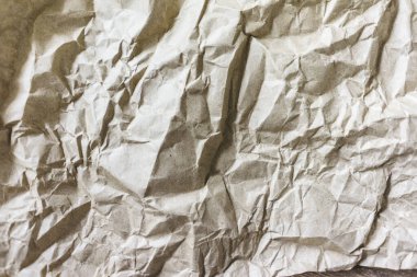 Kahverengi Kırışıklık Geri Dönüşüm Kağıt Arkaplan Kırışık Bej Kağıt Doku