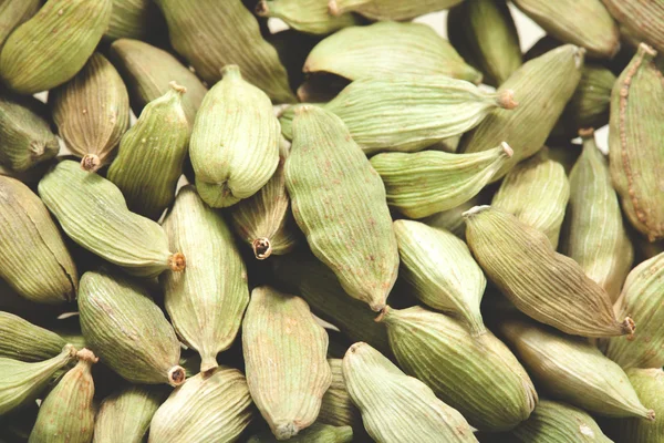 Grön kardemumma pods — Stockfoto