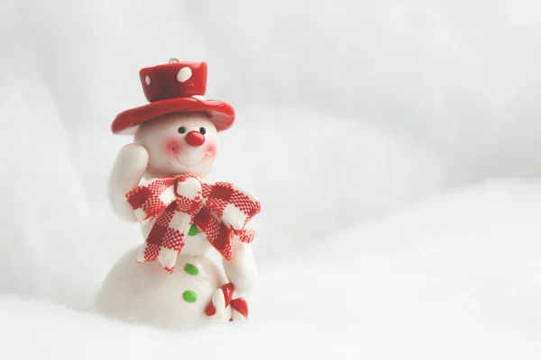 Cheerful snowman — Stock Photo, Image