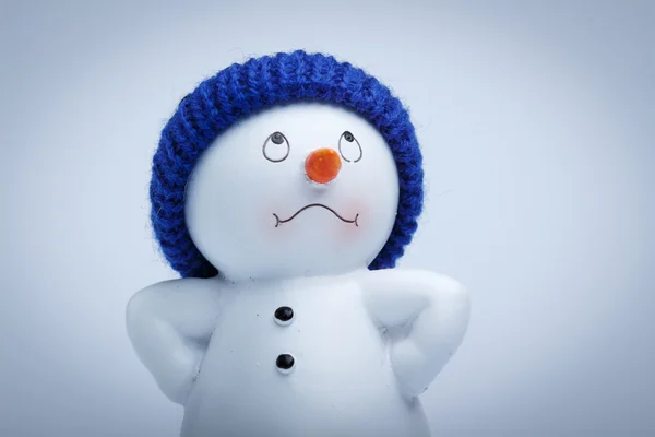 Cheerful snowman — Stock Photo, Image