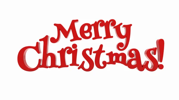 Merry Christmas lettering isolated — Stock Photo, Image