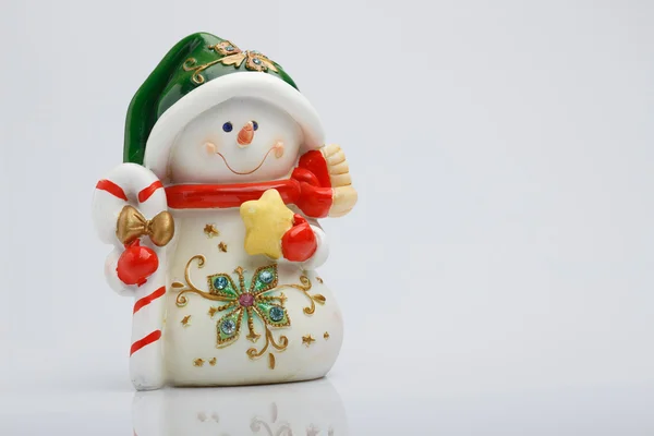 Cheerful snowman — Stock Photo, Image