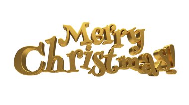 Neşeli Noel yazı izole
