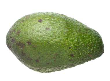 Avokado beyaz üzerine izole