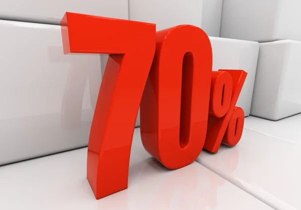 3D 70 percent — Stock Photo, Image