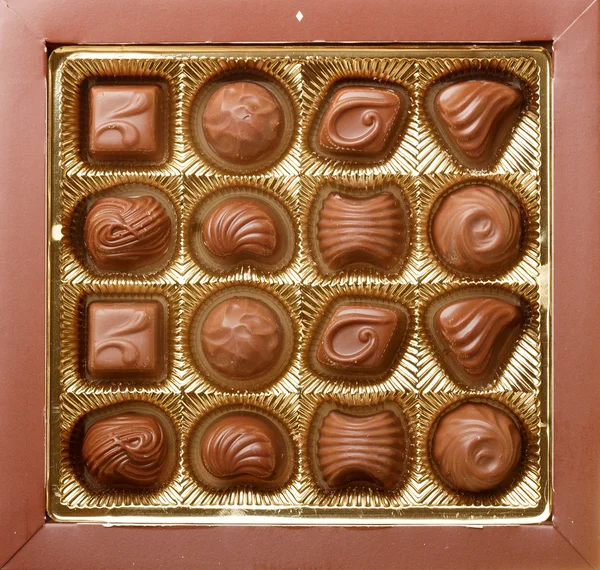 Chocolate sweets close up — Stock Photo, Image