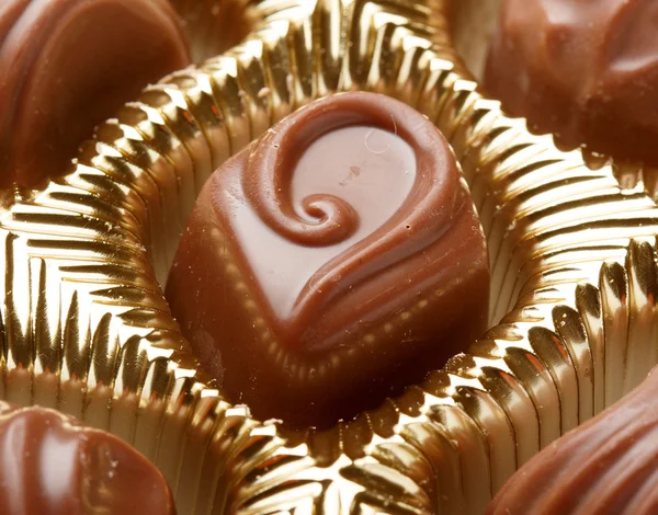 Csokoládés édességek közelről — Stock Fotó