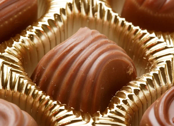 チョコレート菓子をクローズ アップ — ストック写真