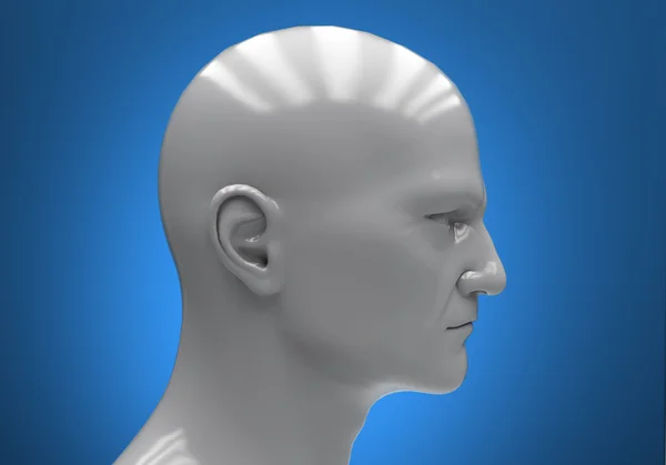A cabeça do homem close-up — Fotografia de Stock