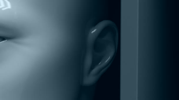 Beaucoup de têtes androïdes, caméras de vol 