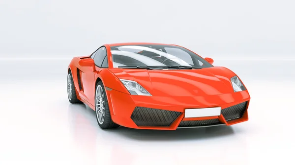 Supercar moderna in studio di luce — Foto Stock