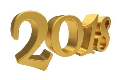 İzole altın 2018 yazı