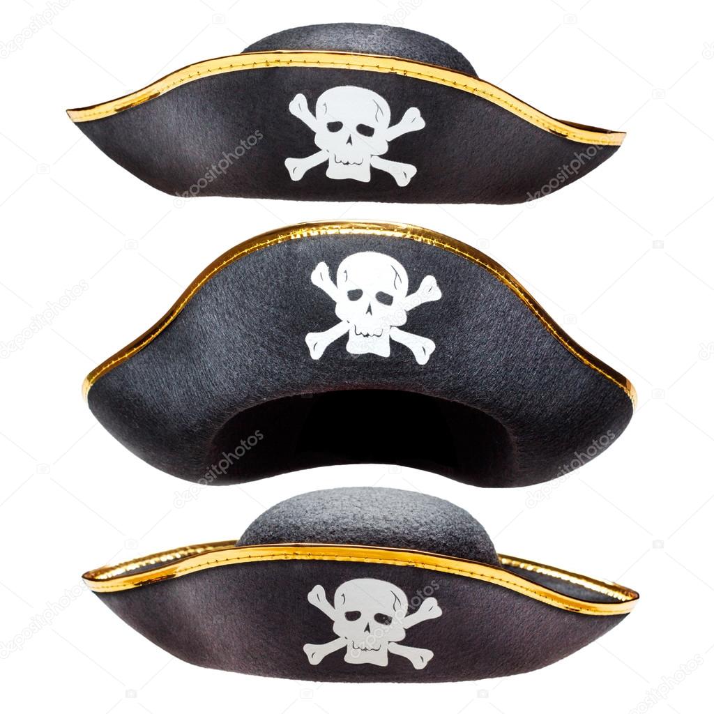 Pirate hat isolated