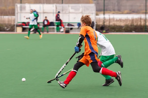Youth field hockey competition — Stock Photo, Image