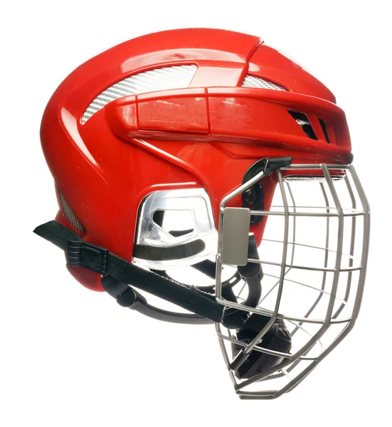 Hokejová helma izolované — Stock fotografie