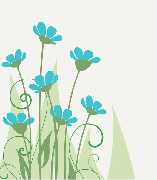 Vector wilde bloemen — Stockvector