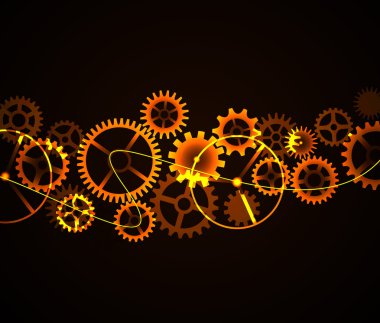 Vektör mekanizma cogwheels