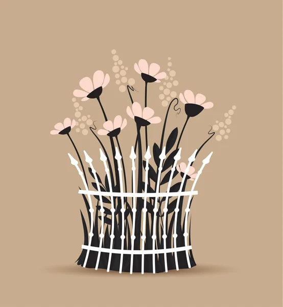 Fondo floral vectorial — Archivo Imágenes Vectoriales