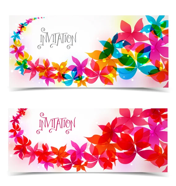 Design de cor floral —  Vetores de Stock