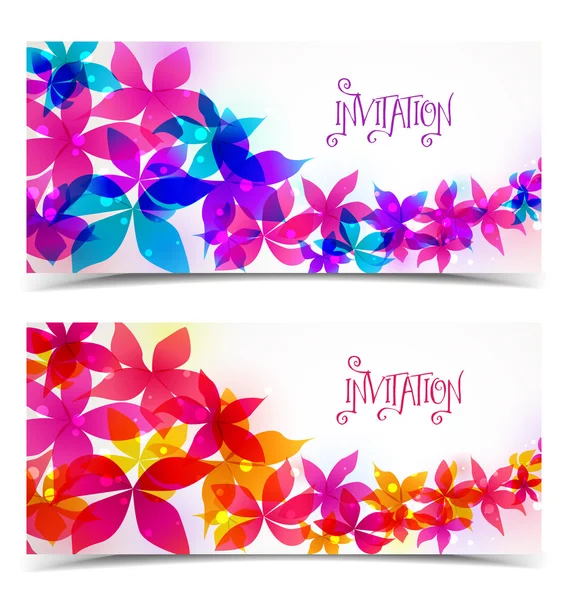 Floral kleur ontwerp — Stockvector