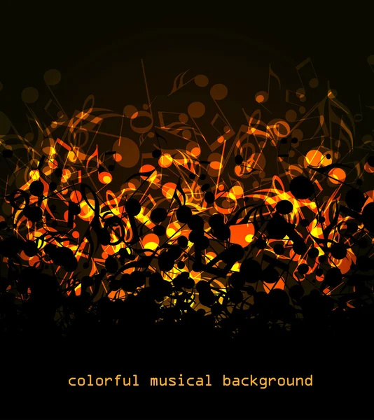 Kolorowe tło muzyczne — Wektor stockowy