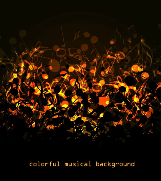 FUNDAMENTO MUSICO COLORFUL — Vector de stock