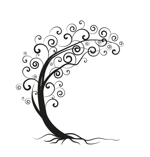 Διάνυσμα σιλουέτα δέντρο — Διανυσματικό Αρχείο