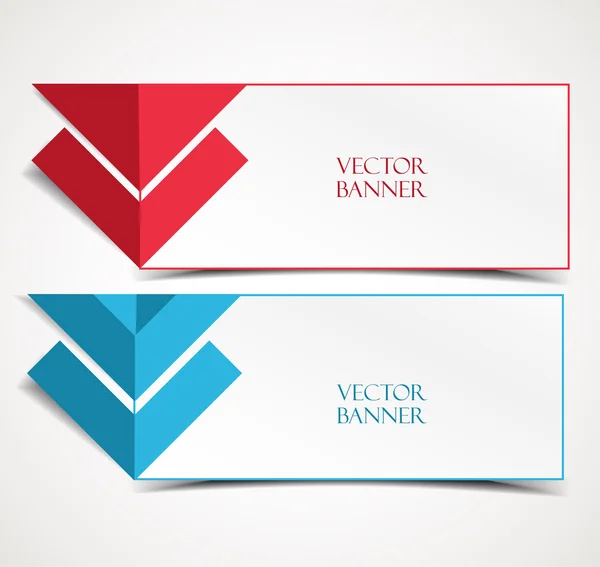 Vector banners modernos — Vector de stock