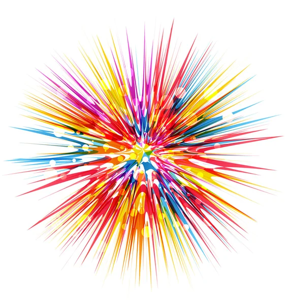 Explosión abstracta colorida — Vector de stock