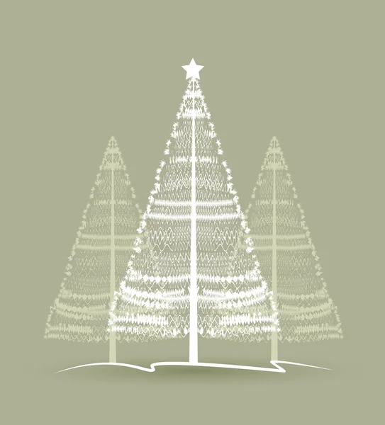 病媒圣诞树 — 图库矢量图片