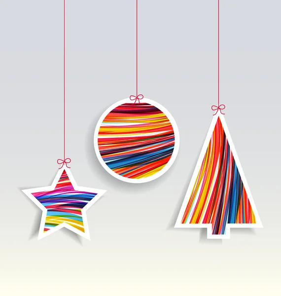 Decoraciones de Navidad vectorial — Archivo Imágenes Vectoriales