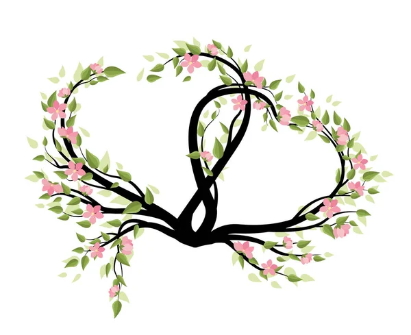 桜の花飾り — ストックベクタ