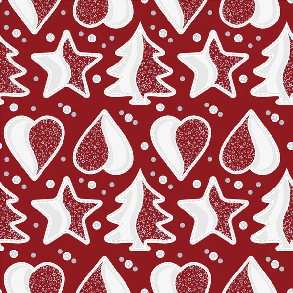 Seamless pattern Christmas tree Stock Illustration