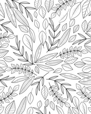 Yapraklı çiçek süslemesi