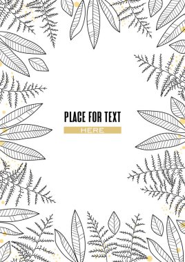 Yapraklı çiçek süslemesi