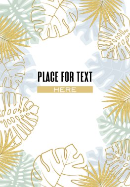 Palmiye yapraklarıyla resmi dekorasyon