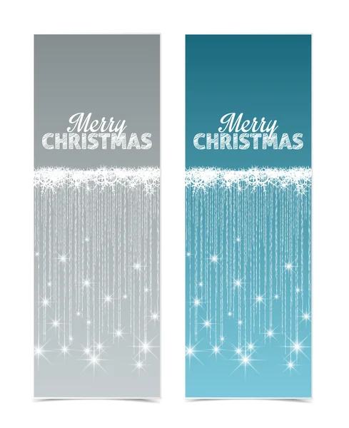 Banderas de Navidad — Vector de stock