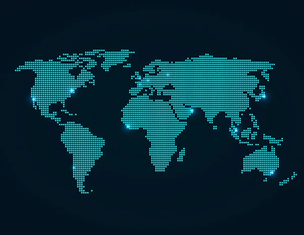 Mapa mundial — Vector de stock