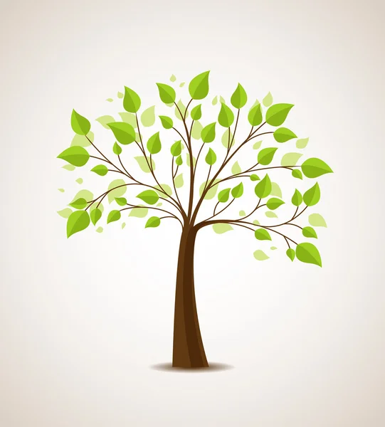 Árbol verde — Vector de stock