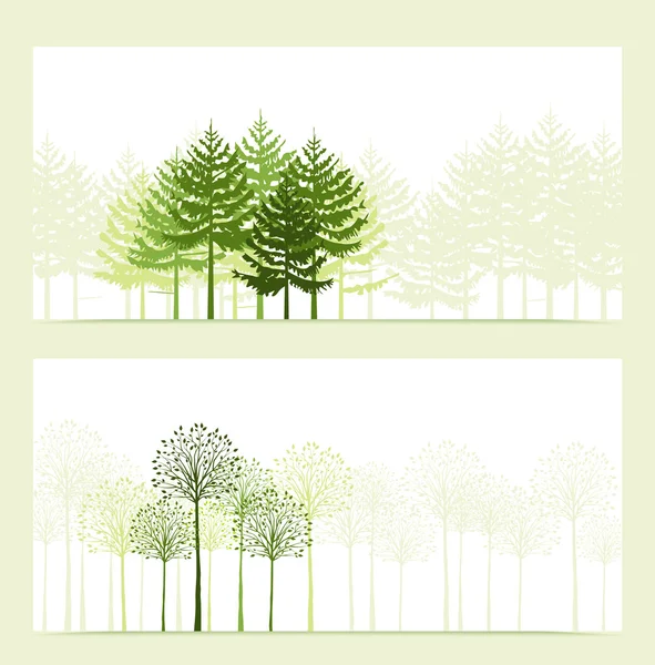 Banderas de paisaje — Vector de stock